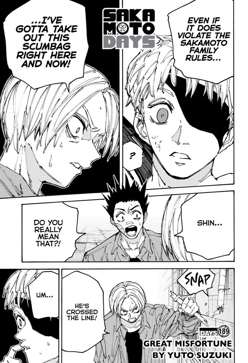 Sakamoto Days Chapter 189